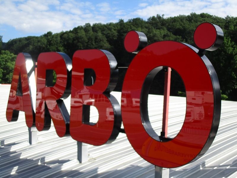 ARBÖ Einzelbuchstaben Dachmontage rot