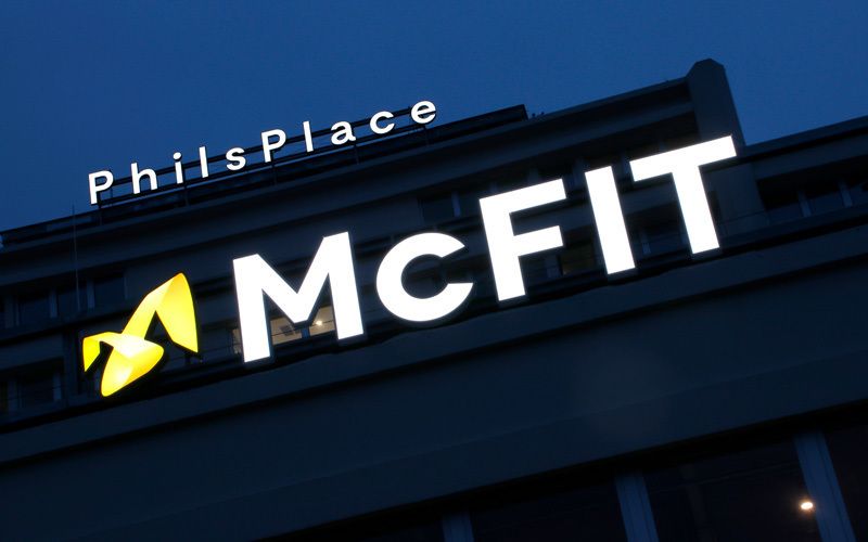 McFIT PhilsPlace Einzelbuchstaben Frontleuchter