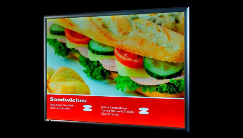 VIVA LED-Posterrahmen Sandwiches