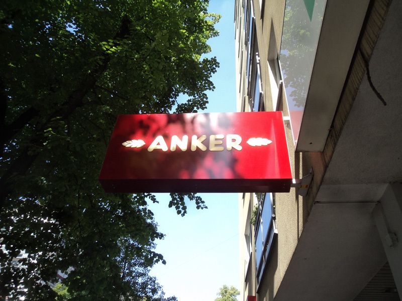 Anker Leuchtschild