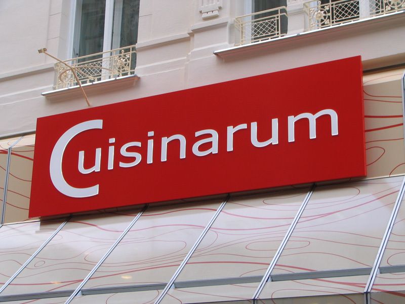 Cuisinarum Leuchtschild Durchsteckbuchstaben