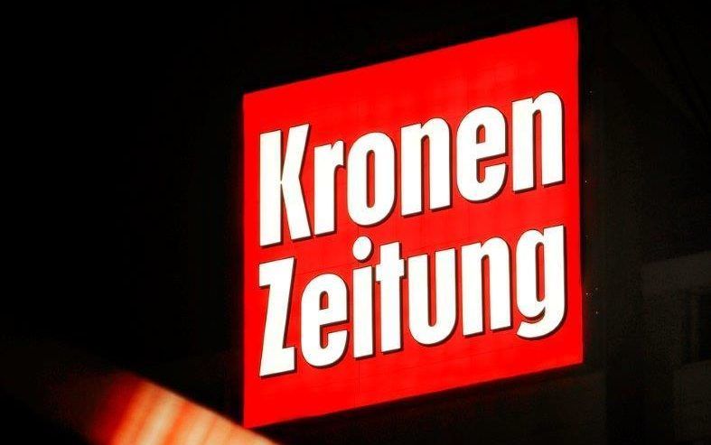 Kronen Zeitung Spannfolienschild