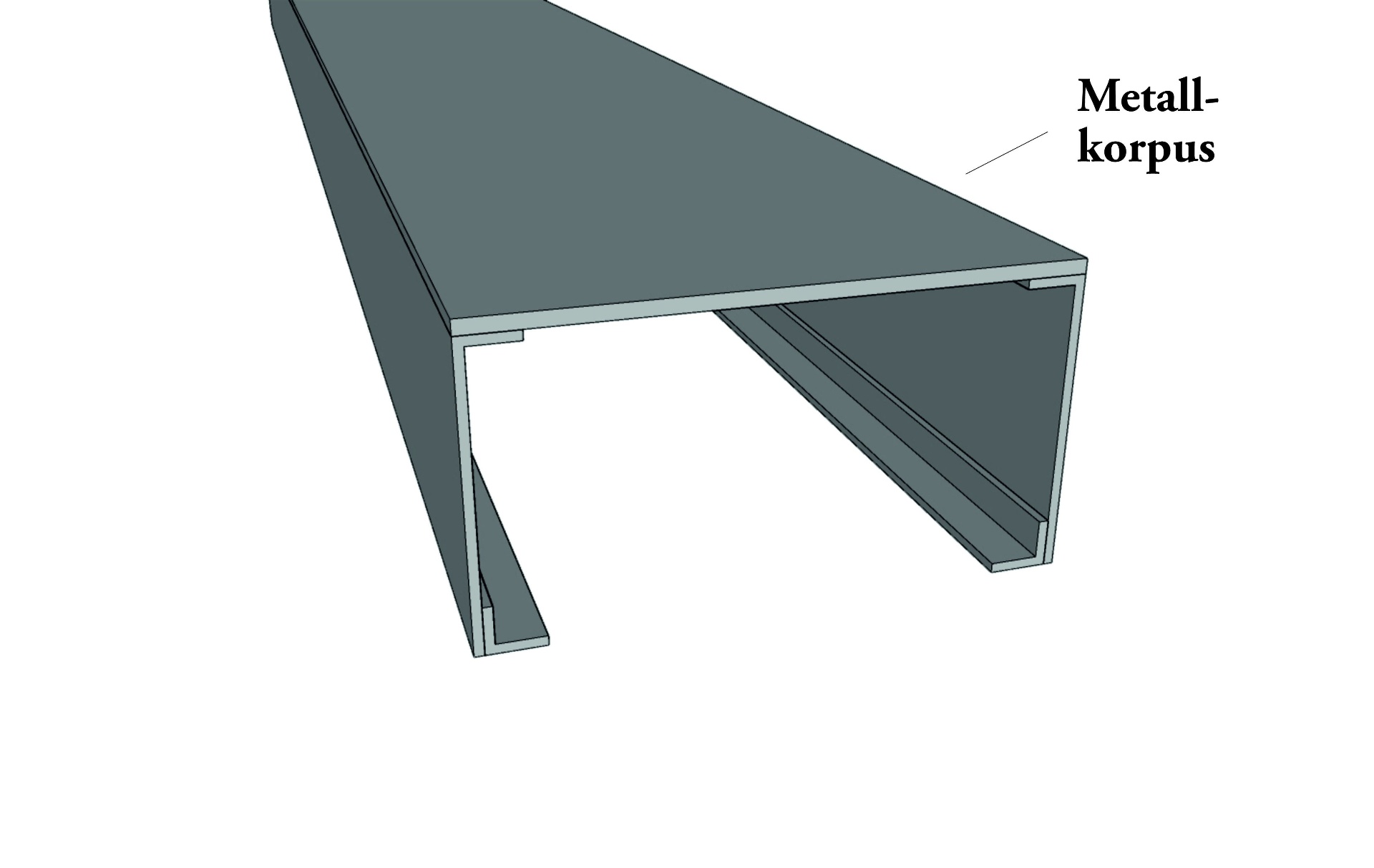 Profil 01 – Metallkorpus Aufbau