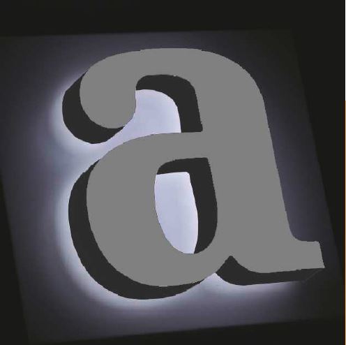 Rückleuchter SF 3 – Buchstabe a mit Coronaeffekt