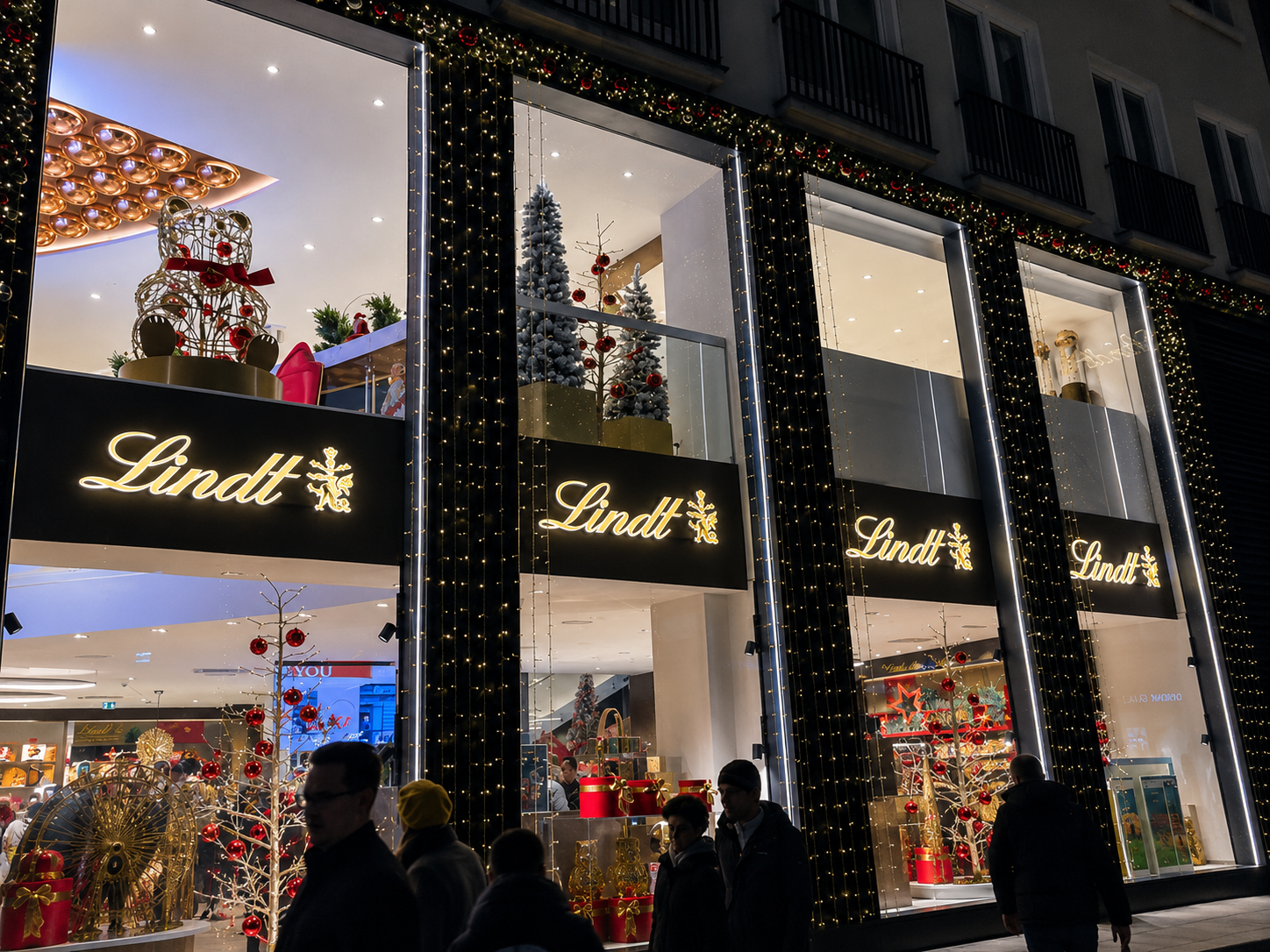 Lindt & Sprüngli – Premium Front- und Seitenleuchter
