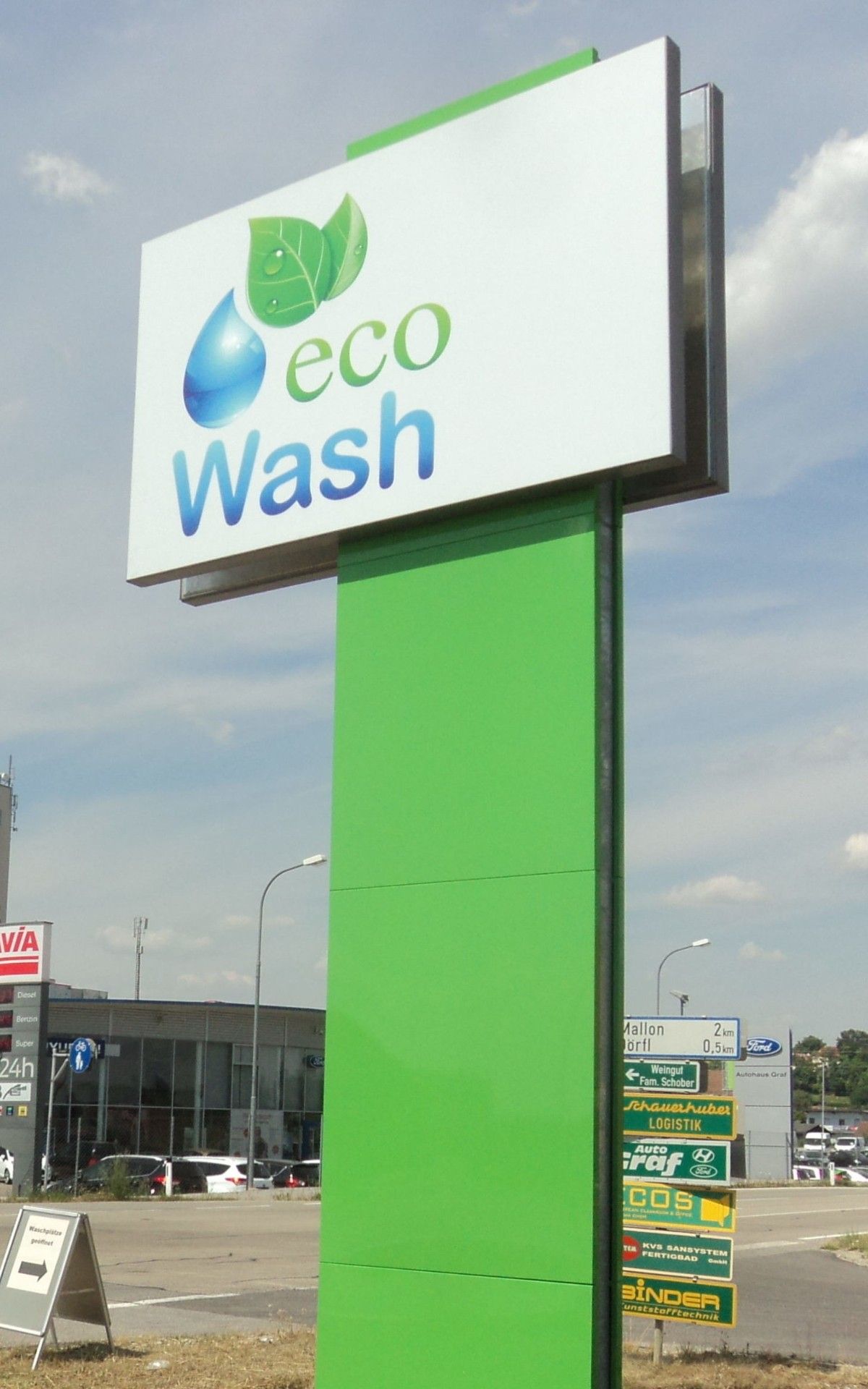 eco Wash Pylon