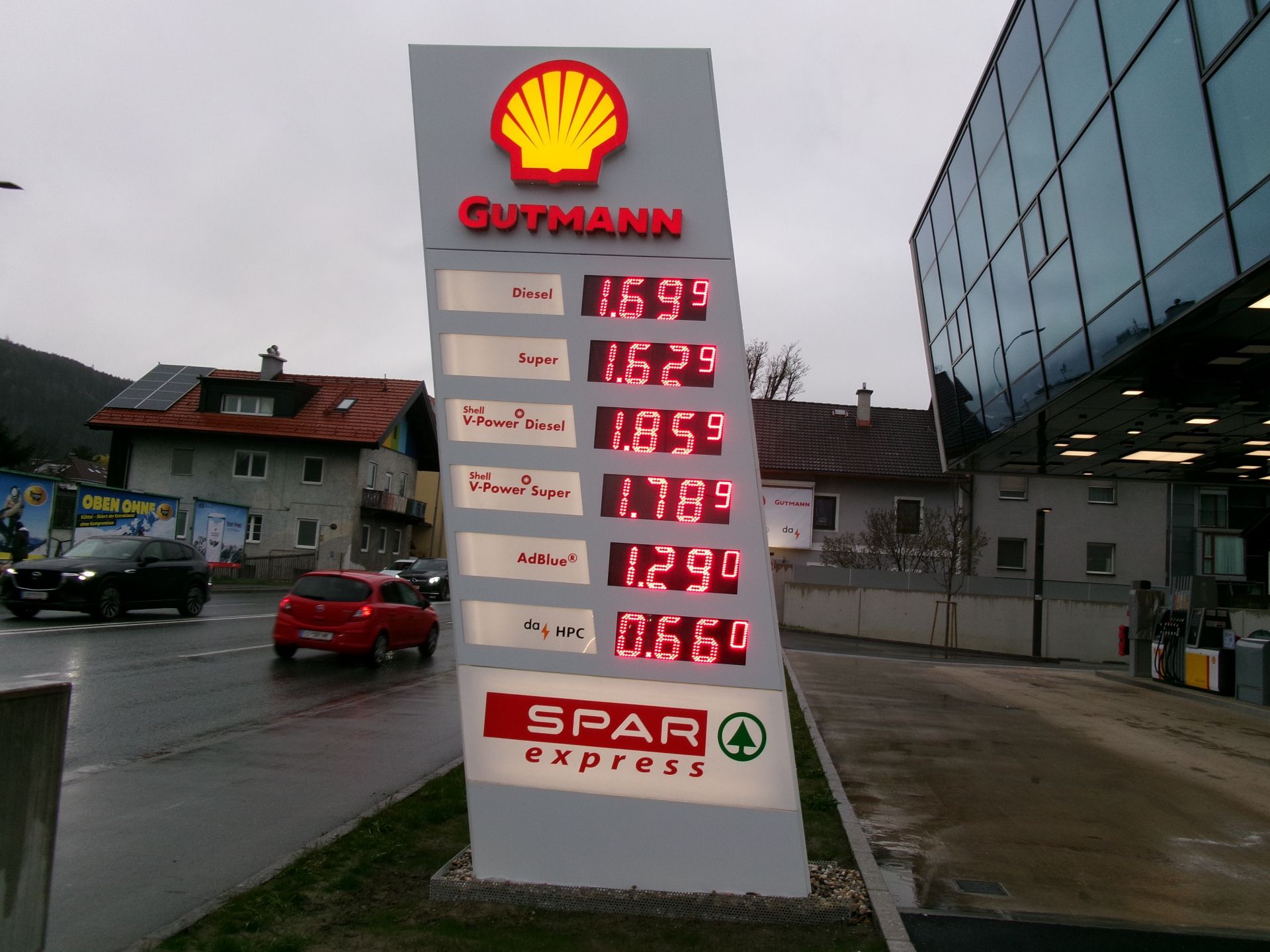 Shell Gutmann Tankstellen-Pylon