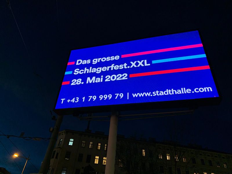 Outdoor LED-Videowall Stadthalle Schlagerfest